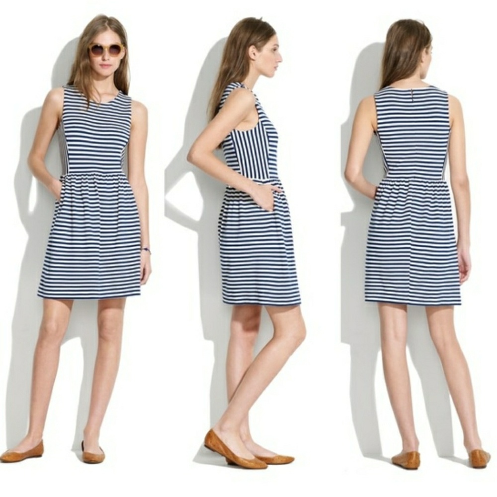 Sleeveless Madewell striped dress